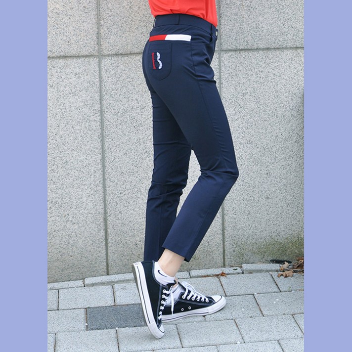 UA-29 뒷 시보리 베이직 자수 여성 골프 팬츠 빅사이즈 여름 세미일자 스포츠웨어 88사이즈 까지