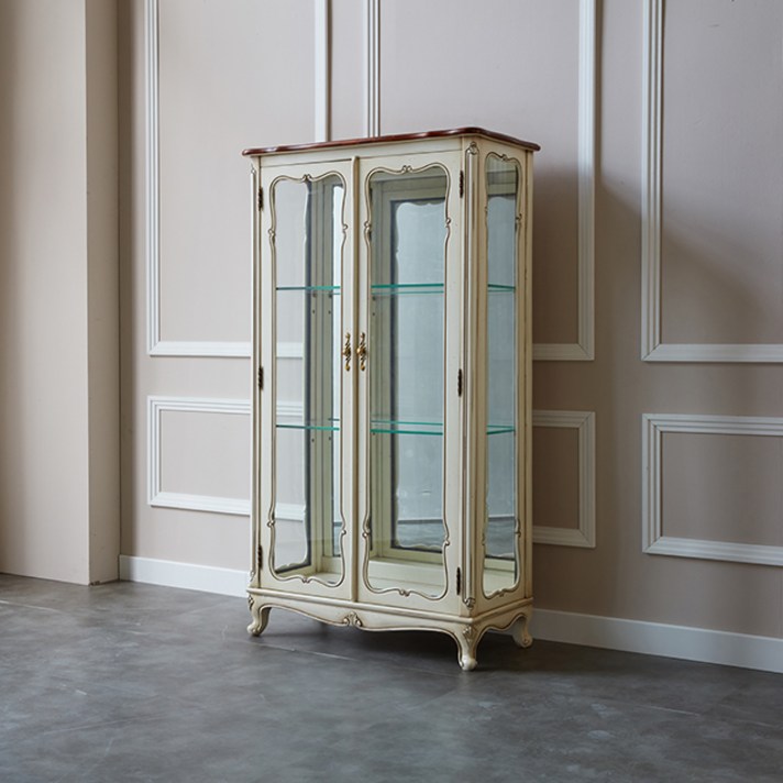 피어젠 토마스 프렌치 엔틱 장식장 화이트빈티지