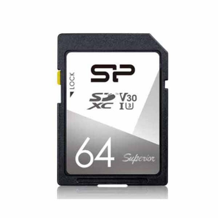 실리콘파워 SDXC UHS-1 메모리카드 U3 V30, 64GB