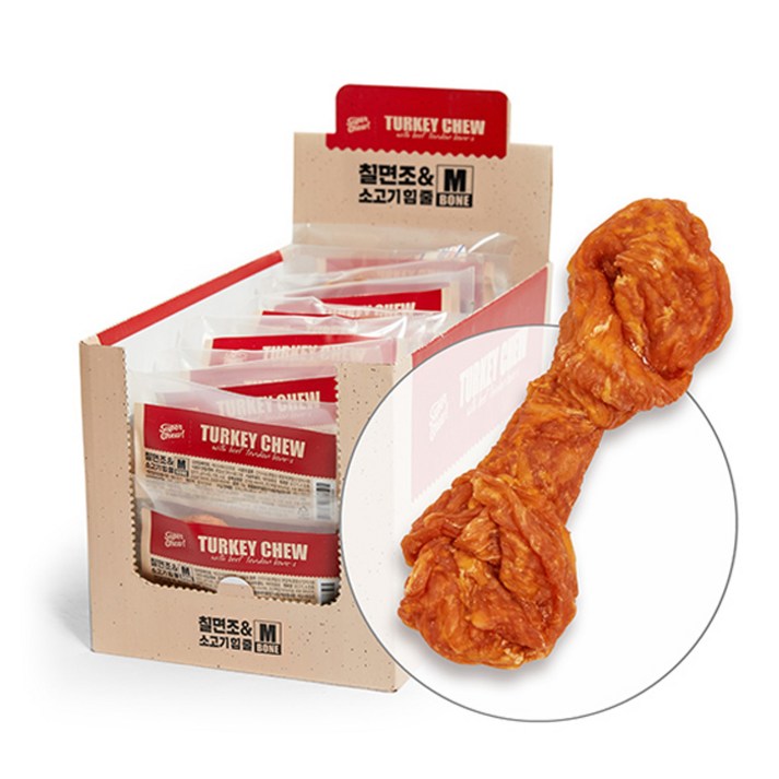 터키츄 칠면조와 소고기 힘줄 본타입 M