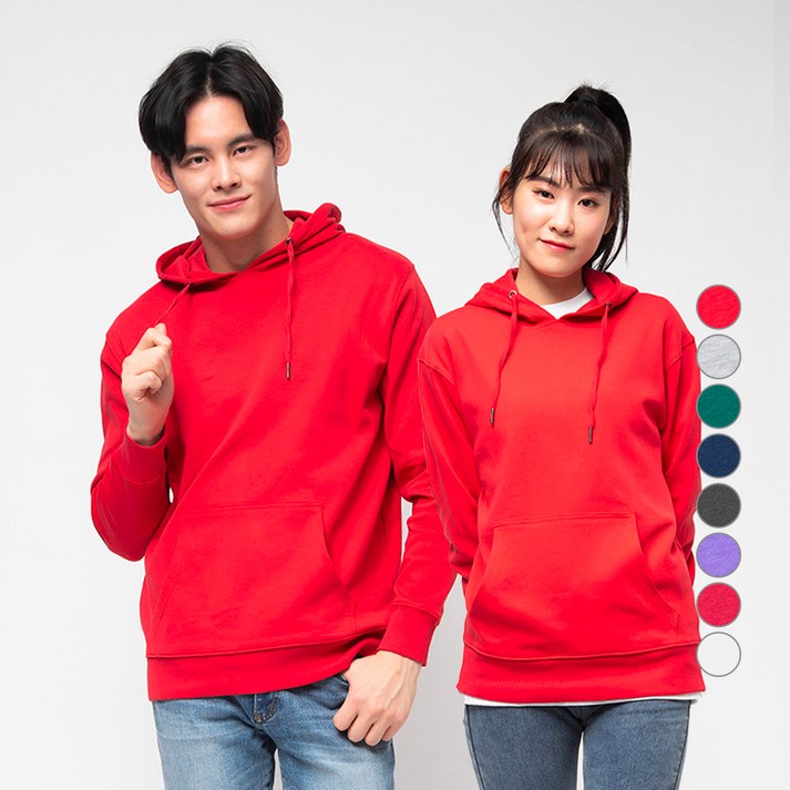 캐럿 남녀공용 특양면 후드티 8컬러