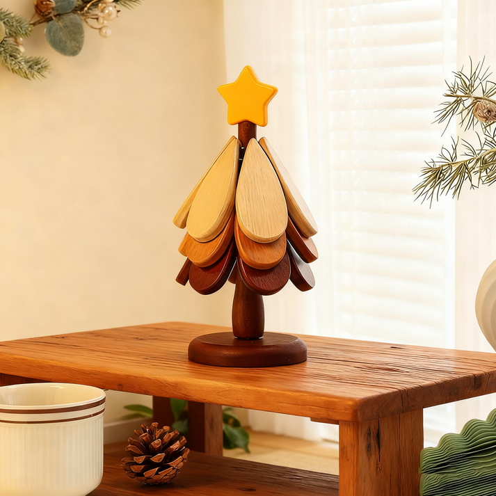 ZOZI 트리 냄비받침 원목 우드 집들이선물