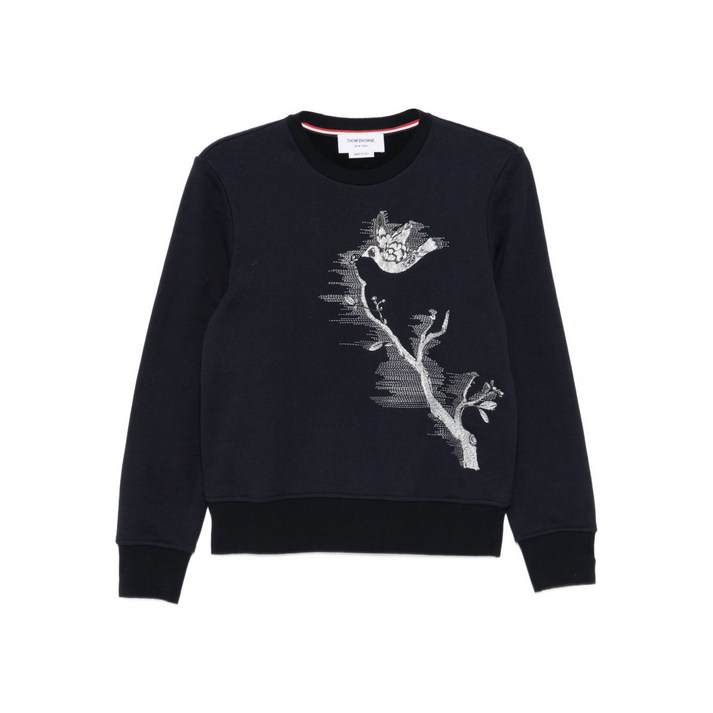 톰 브라운 자수 스웨트셔츠