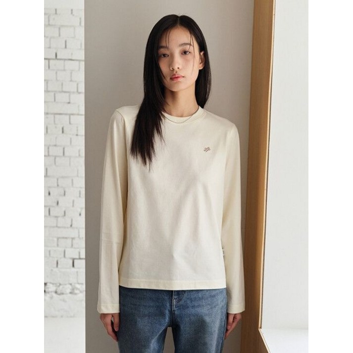 [백화점정품] 25년SS 폴햄 POLHAM 여성 쿨코튼 자수 긴팔티(PHF2T20)