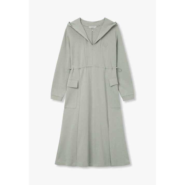 [보브] 후디드 엠브로이더리 슬릿 롱 원피스 7154337201 뉴코아일산