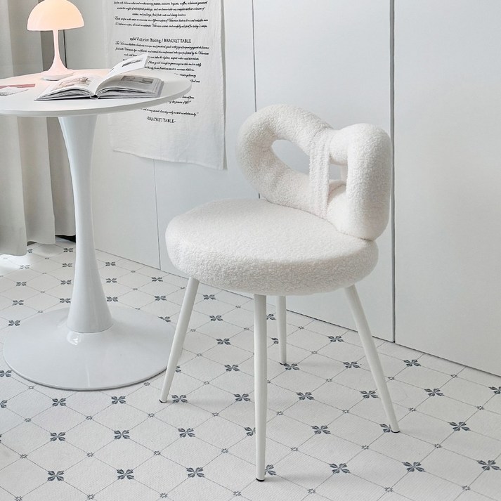 퍼피노 르올 리본 화장대 의자 스툴 pn720