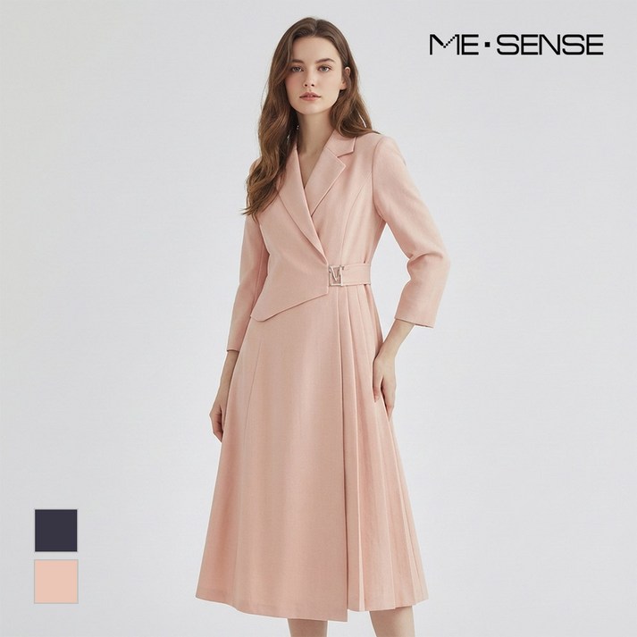 미센스 로고장식옆주름 원피스MB43OPM182Z