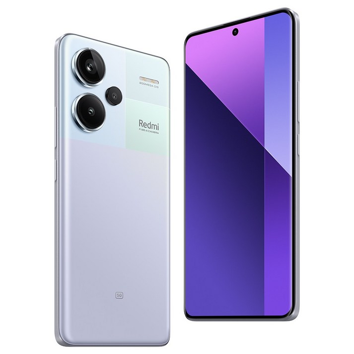 샤오미 레드미 노트13 프로 플러스 5G 글로벌 버전 Xiaomi Redmi Note 13 Pro Plus 200MP OIS 카메라 1.5K 120Hz AMOLED 120W, 퍼플, 256GB