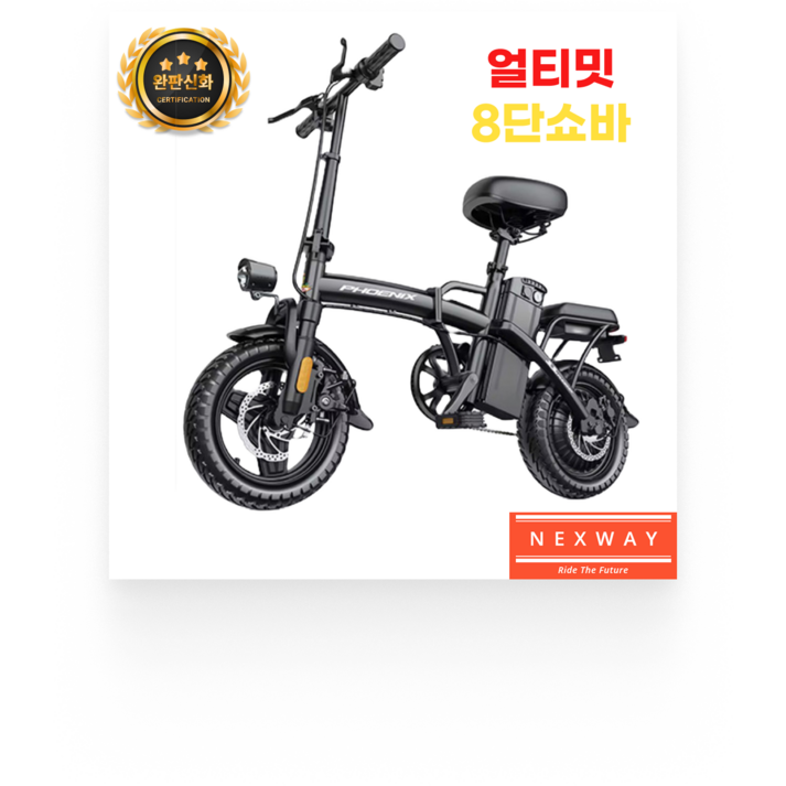 넥스웨이 Z01 접이식 전기자전거 자토바이 48V 폴딩 고출력 출퇴근용 배달용