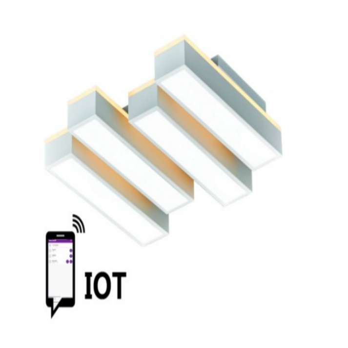 IOT방등 국산 스마트 조명 LED 방등 전등, 블랙+화이트