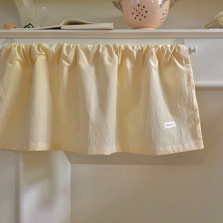 주방미니바란스 밥솥 전자렌지싱크대 수납장 가리개커튼