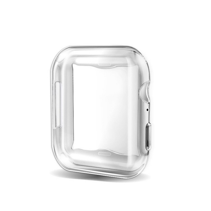 애플워치투명케이스 1+1 데이커버 애플워치 호환 실리콘 투명 젤리 케이스 풀커버 범퍼 액정보호