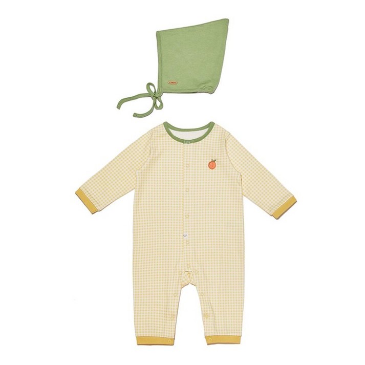 밍크뮤 체크쥬시우주복 모자 SET 아기 겨울 긴팔 세트 선물