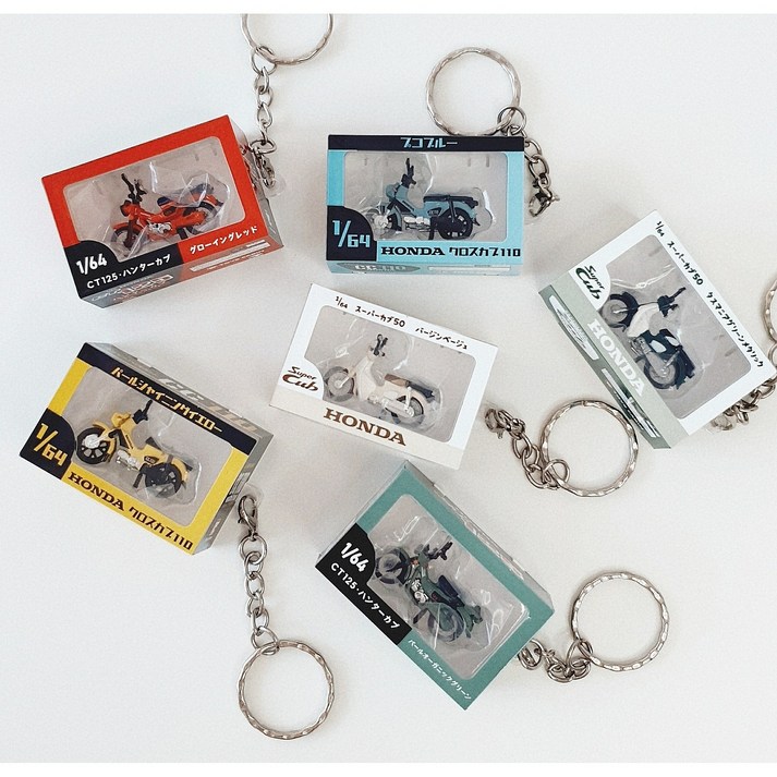 혼다 커브 오토바이 시리즈 미니어처 피규어 키링 자동차 키링