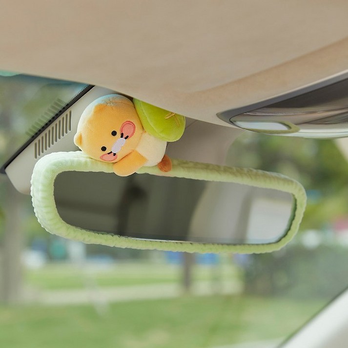 카카오 자동차량용 인테리어 차꾸 백미러커버 춘식이
