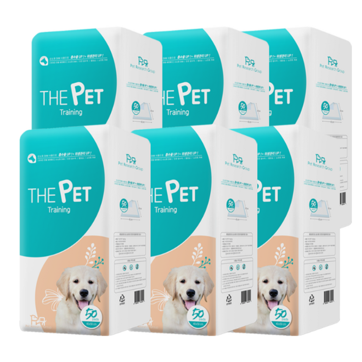 국내생산 피알지 더펫패드 74g 초대형 20매 배변패드 무향 강아지 애견, 6개