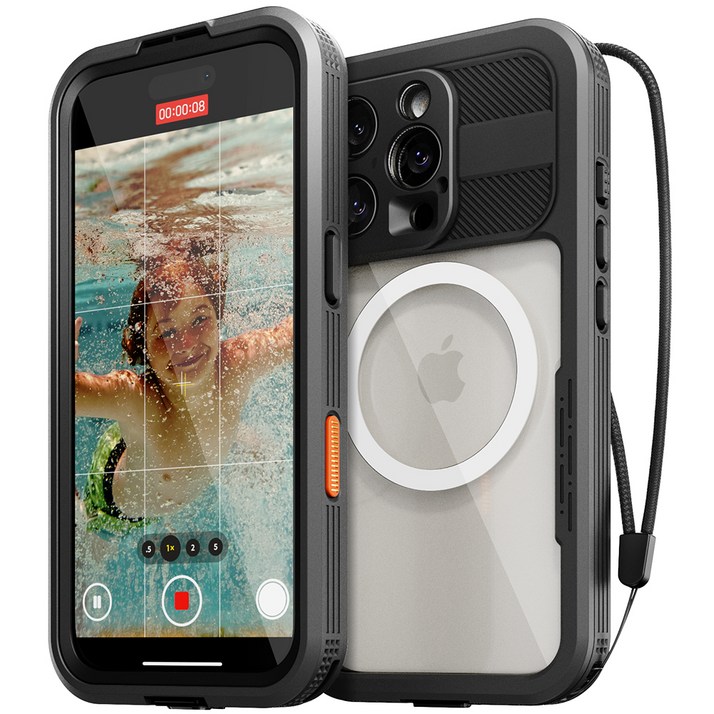 신지모루 맥세이프 풀커버 360도 워터락 방수케이스 핸드폰 방수팩