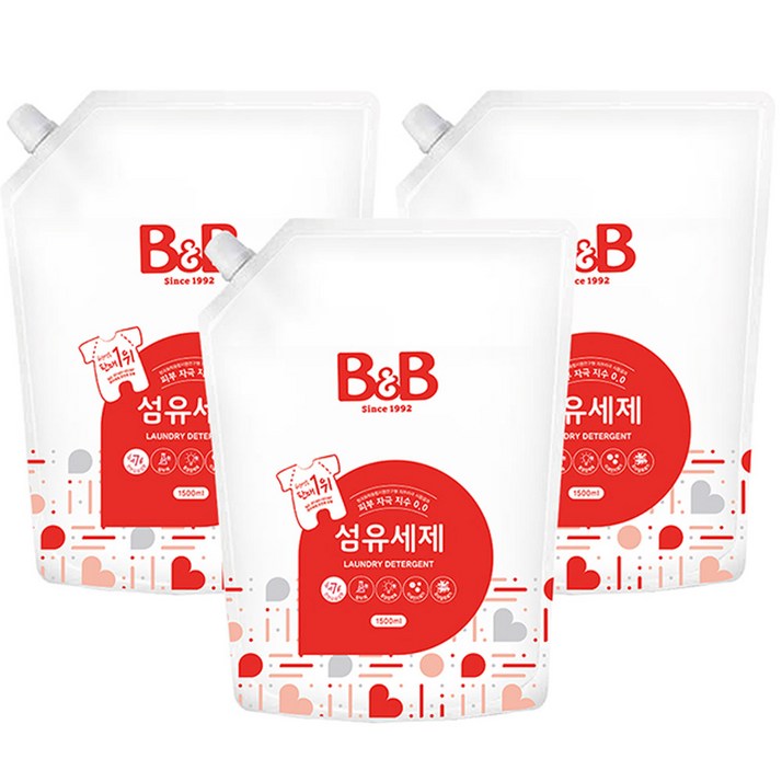 비앤비 섬유세제 1500ml 리필 비앤비 섬유세제 1500ml 리필