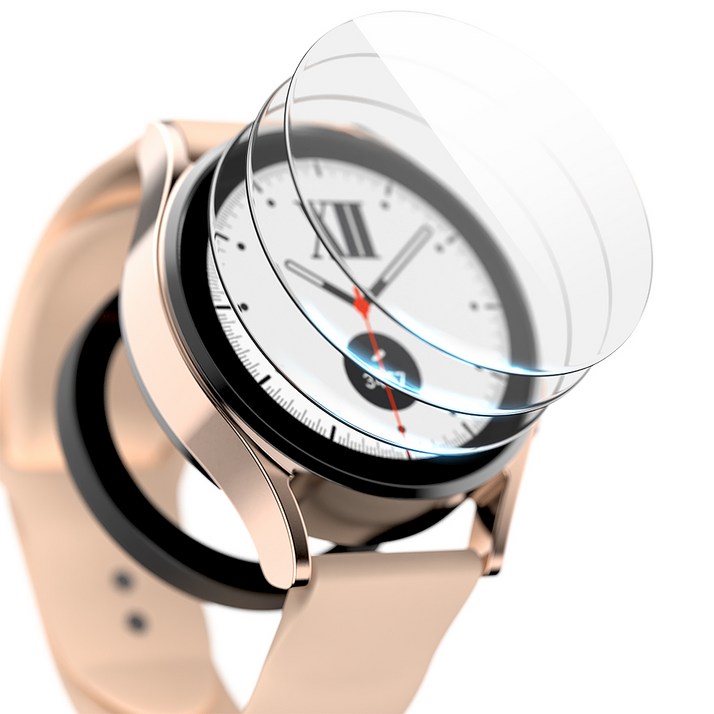 구스페리 갤럭시워치 9H 고강도 풀커버 강화유리 액정보호필름 40mm 3개 세트, 단일색상