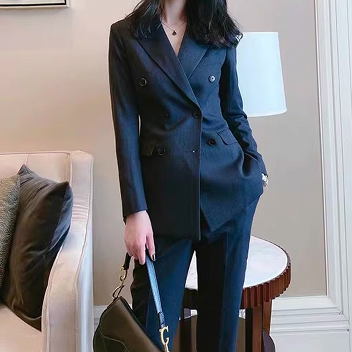 페이퍼먼츠 로얄 더블 카라 자켓 슬랙스 세트 23059 페이퍼먼츠 로얄 더블 카라 자켓 슬랙스 세트 23059