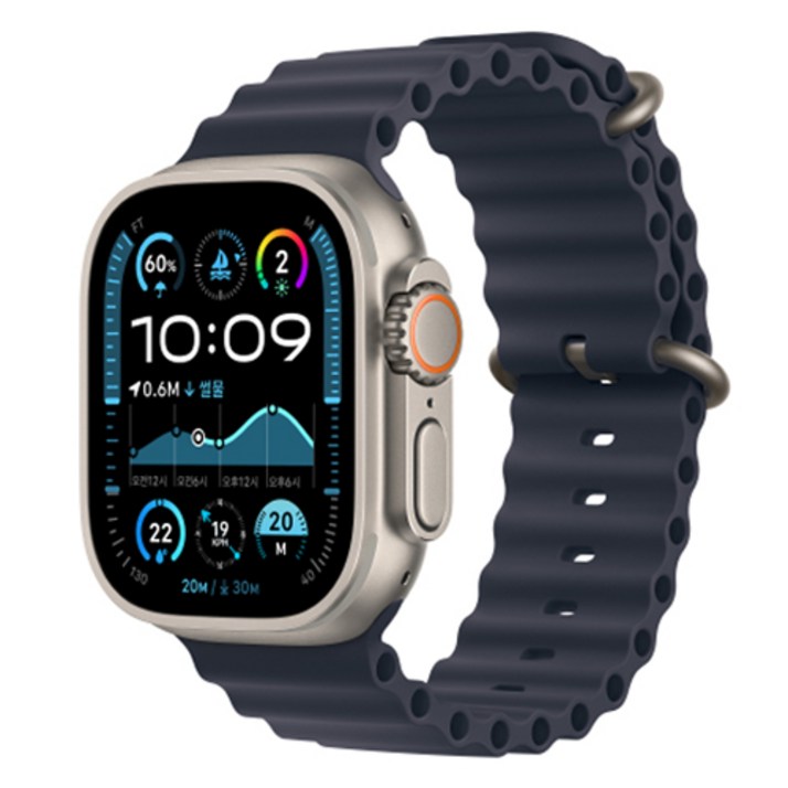 Apple 정품 2024 애플워치 Ultra 2 티타늄 오션 밴드
