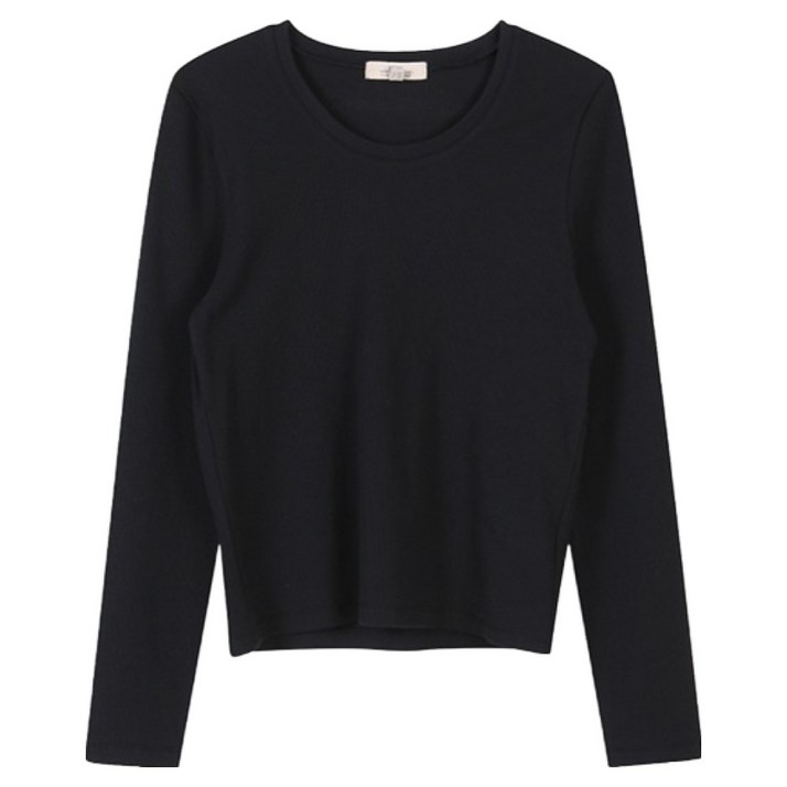 플라스틱아일랜드 여성용 슬림 긴팔 티셔츠 PQ7CL202