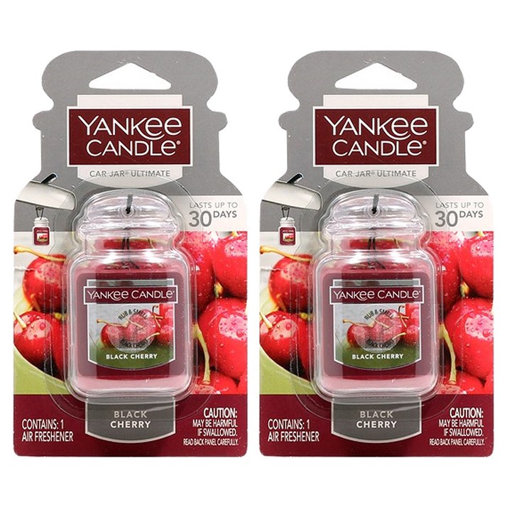 양키캔들 카자 얼티메이트 차량용 방향제, 2개, 블랙체리