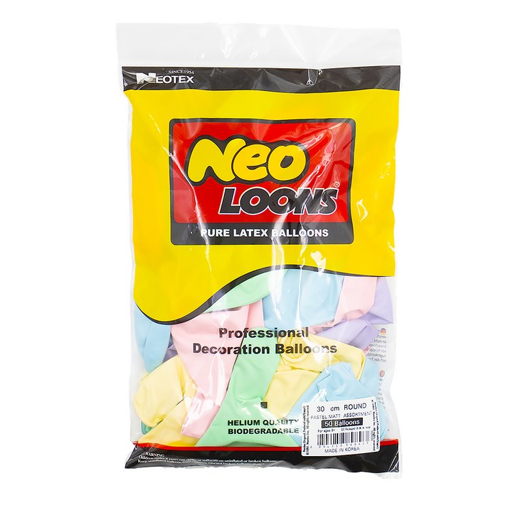 네오룬스 라운드 풍선 30cm x 50p