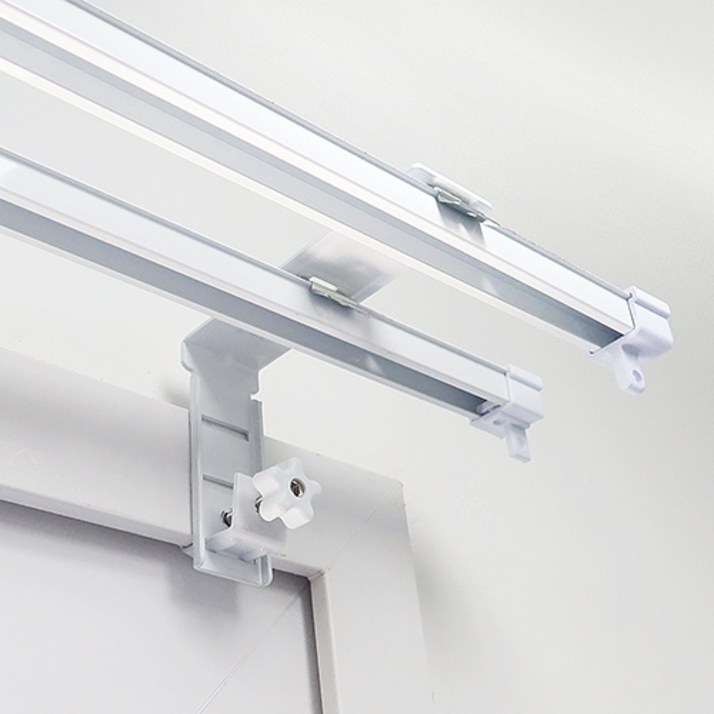 감성다는남자 안뚜리 이중레일용 커튼부자재 10.5 x 8 x 3.2 cm, 화이트, 3개