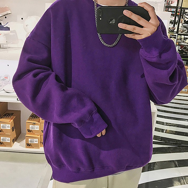 남성용 DM 루즈핏 다용도 라운드넥 스웨트셔츠 남성용 DM 루즈핏 다용도 라운드넥 스웨트셔츠