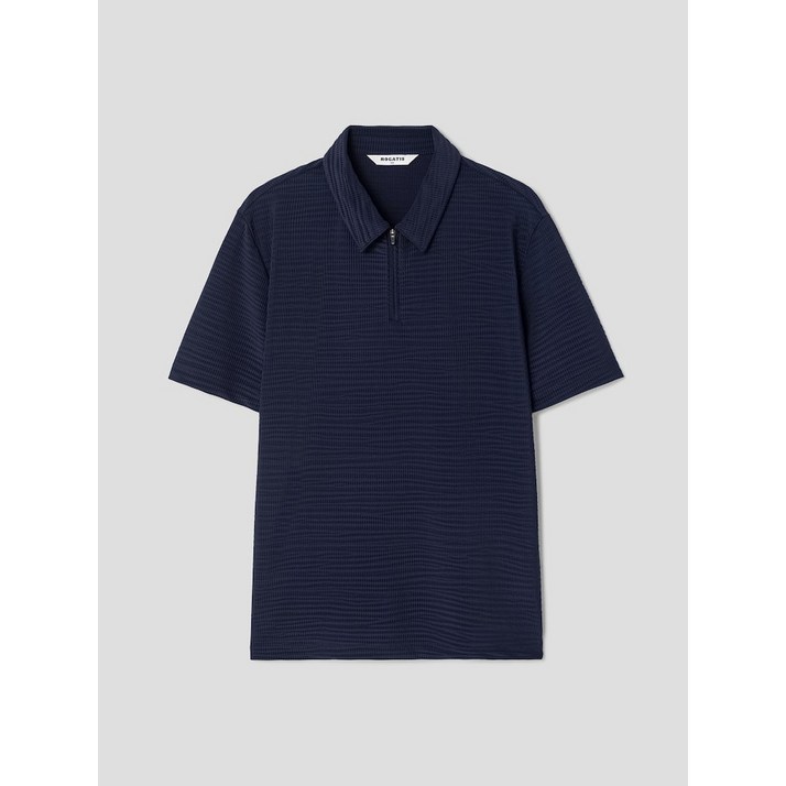 매장상품 로가디스 나일론 스트레치 반팔 집업 칼라넥 티셔츠 네이비 RY5442P73R 와이셔츠 남방 데일리셔츠