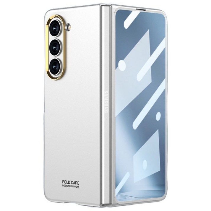 갤럭시 Z폴드5 케이스 고화질 강화유리 슬림 하드케이스 힌지 보호 지문방지 고급 재질 추락방지 젤하드 보호 케이스 제트폴드5 지폴드5