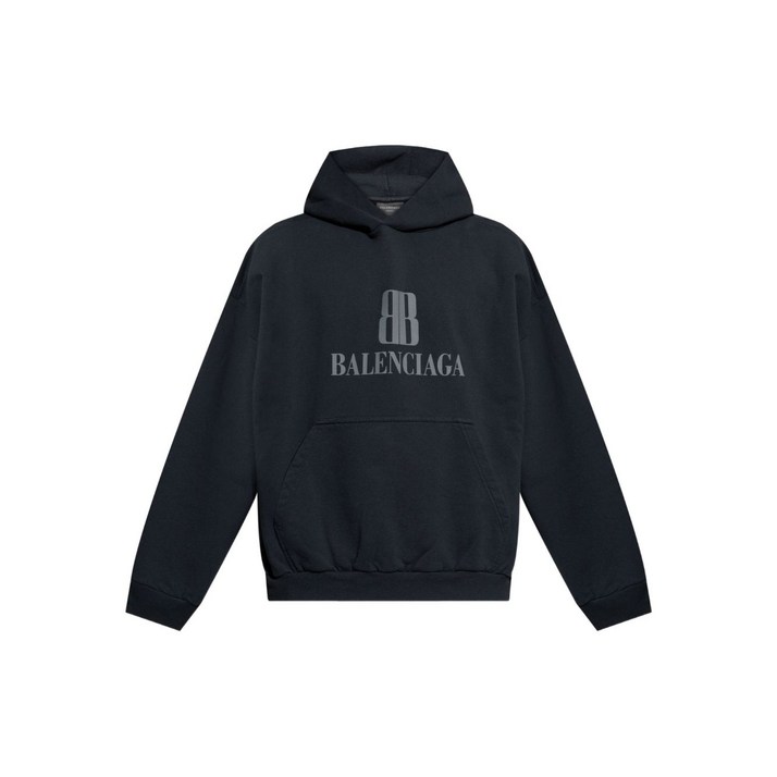 발렌시아가 나노 BB 로고 자수 후디