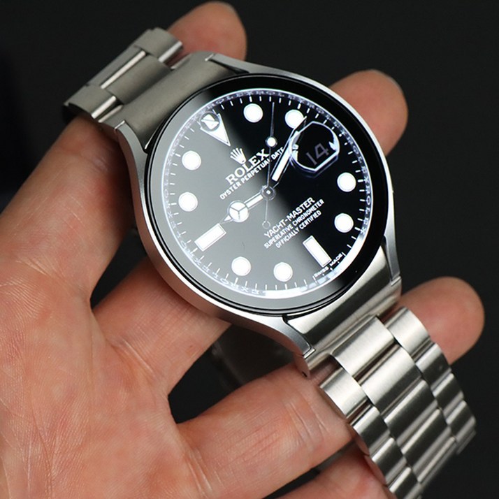 그레너 갤럭시워치 7 6 5 4 메탈 스트랩 버튼 호환 날개형