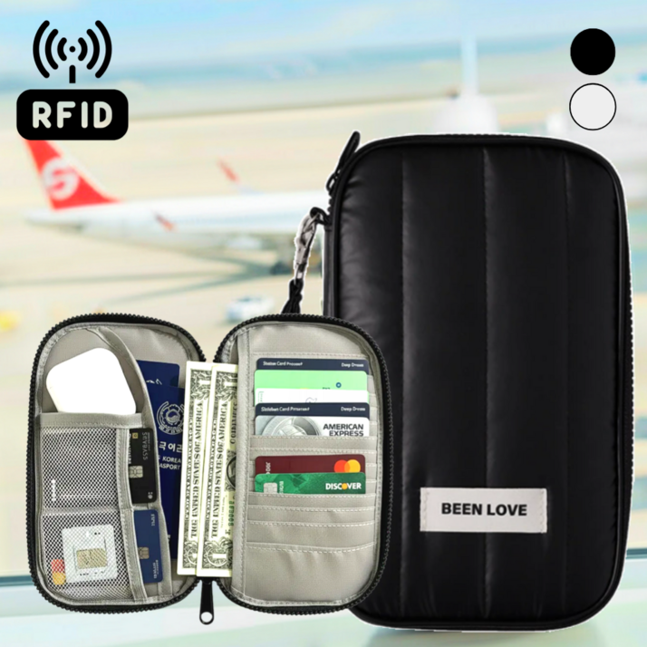 ANONIZ RFID 차단 해킹방지 여권 가방 지갑 파우치