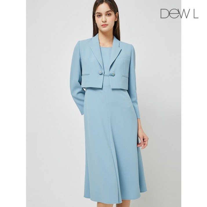 [백화점 정품] 듀엘 원피스 슬리브리스 & 체인 장식 자켓 SB_D234MSE038