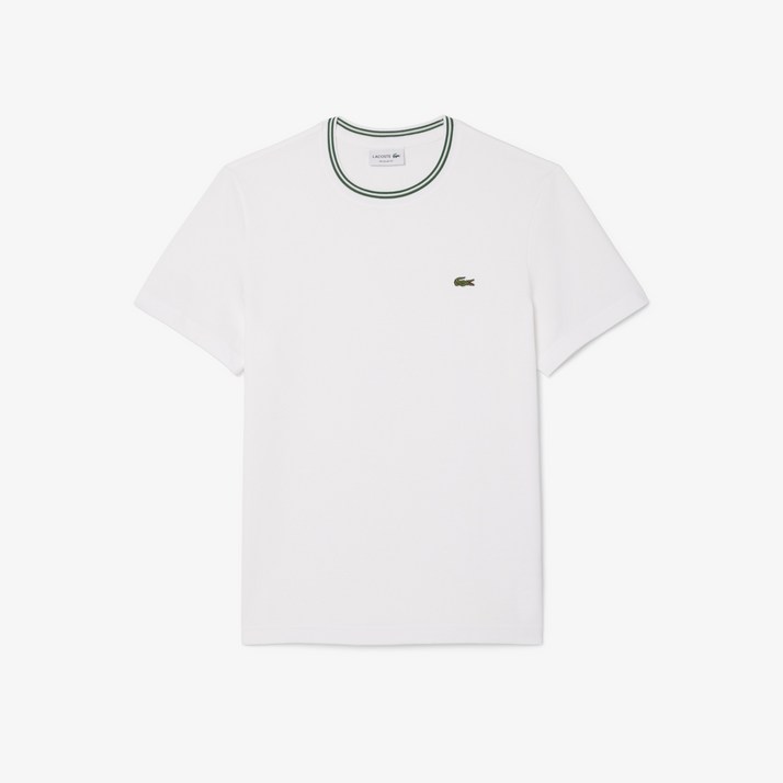 [라코스테] 남성 넥 팁핑 반팔 티셔츠 TH4177-55G 001