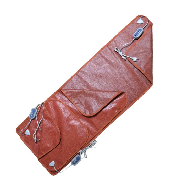 더안 온열 전기 방석 레자 3인용 방석, 황토색, 3인용13547cm