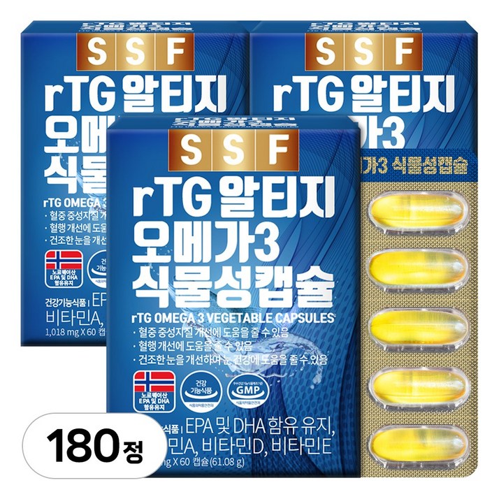 순수식품 rTG 알티지 오메가3 1000mg