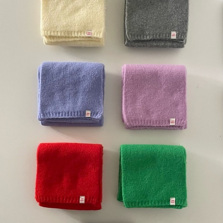 아미먼트 제인 니트목도리 가벼운 비비드 부드러운 머플러