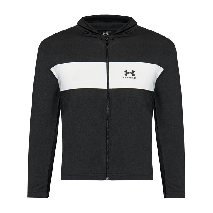 발렌시아가 발렌시아가 X 언더아머 로고 자수 후디