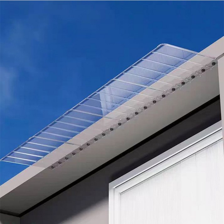 시스슈 고정  어닝 창문 빗물 막이 비 가림막 처마 가게 어닝 테라스 차양 테라스 창문 렉산 처마 비가림 현관 주택 차양 비가리개
