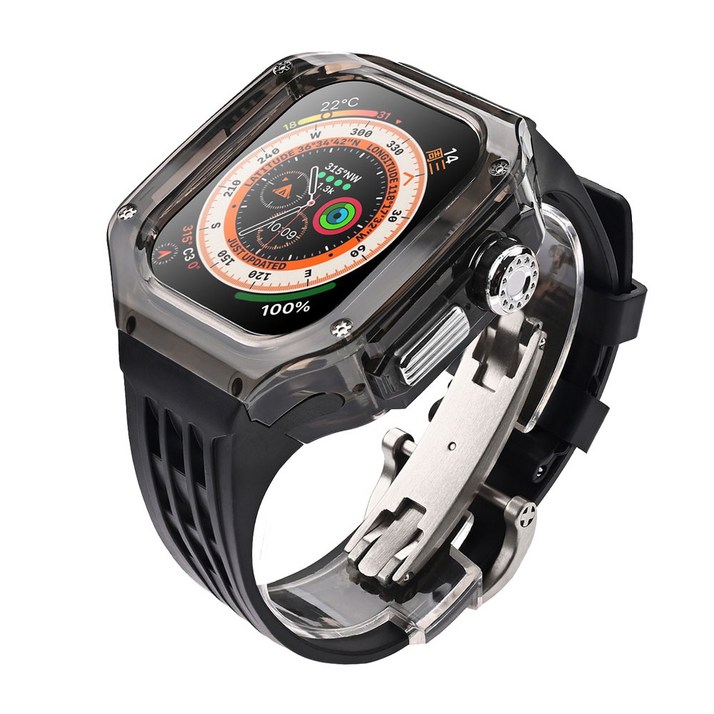 애플워치용 호환 일체형 스트랩 9 8 7 울트라모델 호환, 8번 색상, 1개