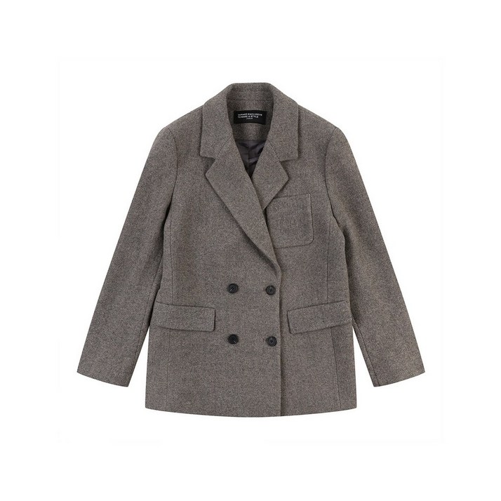 반에이크 반에이크  모던 더블버튼 자켓_VB3YJKM102Z