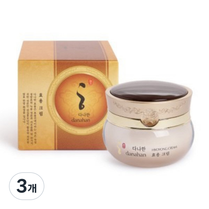 다나한 효용크림 케이스있음, 3개, 50ml