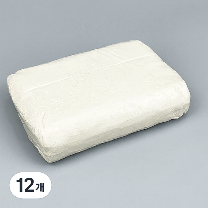 숲인더시티 공예 유점토 소프트 500g, 스컬프팅 클레이, 12개