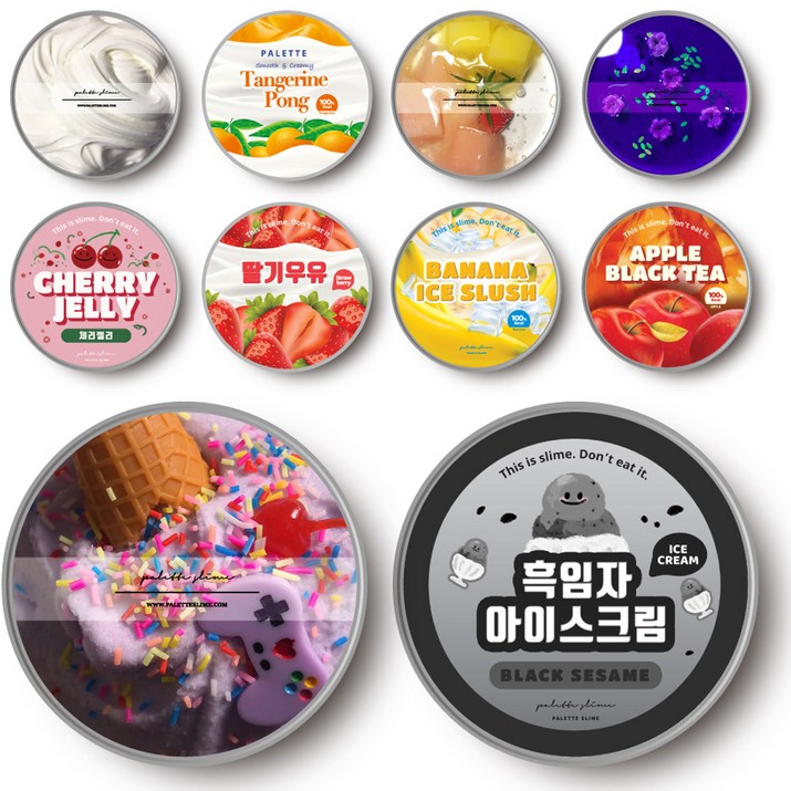 팔레트슬라임 수제 10종 슬라임 랜덤박스  액티베이터, 랜덤발송, 1kg