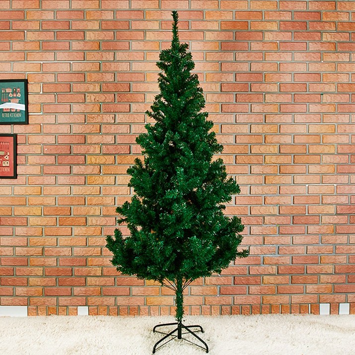 스투피드 PVC 크리스마스 트리 210cm, 그린, 1개 4832972138