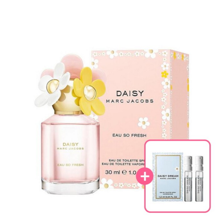 마크제이콥스명품화장품 공식수입원 마크제이콥스 데이지 오 쏘 프레쉬 EDT 30ML 마크제이콥스 데이지드림 EDT 1.2ML 2개 증정
