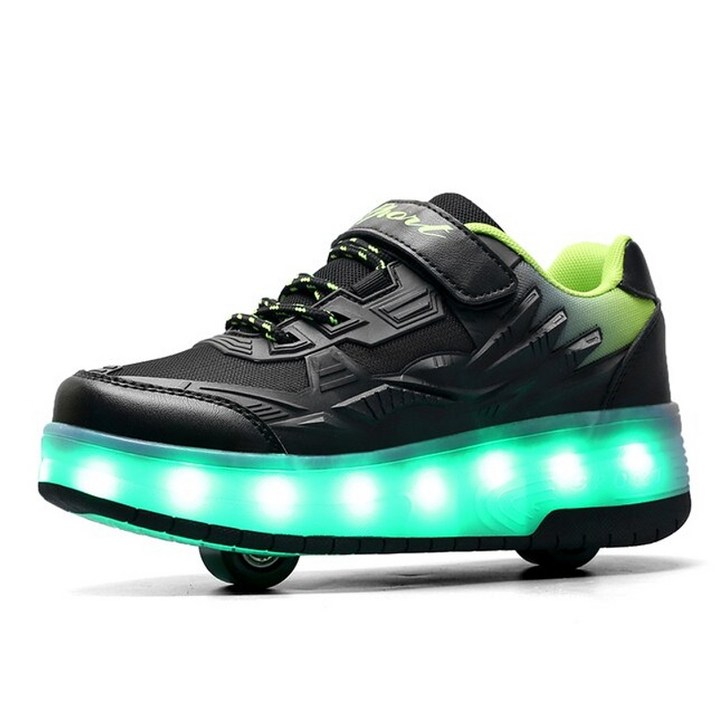 LED 휠리스 어린이 신발 스케이트 선물 바퀴 패션 스포츠 캐주얼 여성롤러 운동화